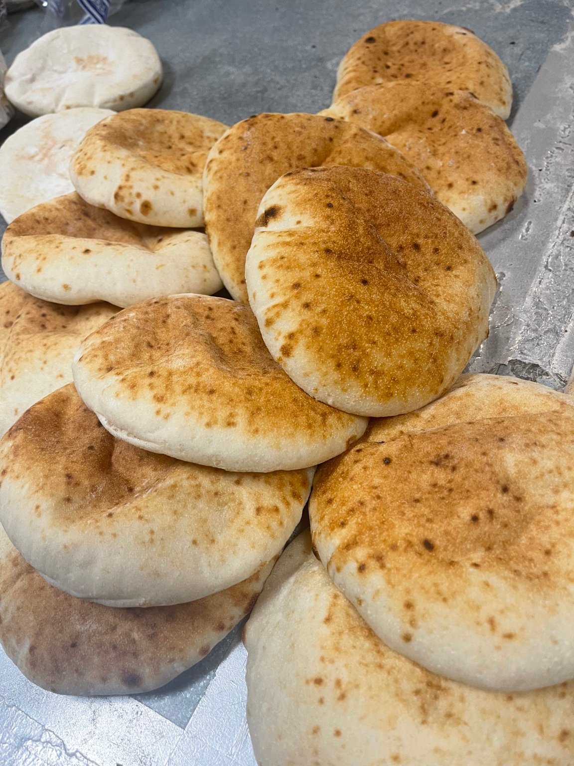Pita House Bakery freshly baked Classic White pita bread