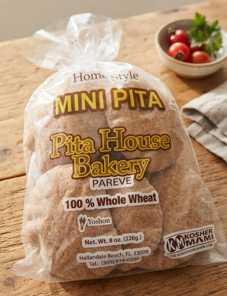 Styled photo of Pita House Bakery Mini Whole Wheat bag